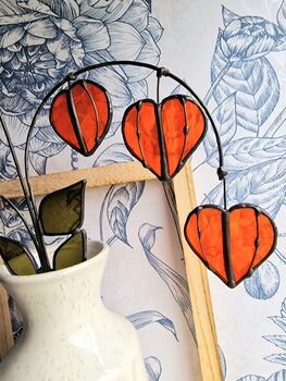 Chinese Lantern Stained Glass Plant Stem, 5 of 7