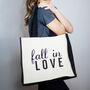 Valentine's Slogan Bag 'Fall In Love', thumbnail 1 of 4