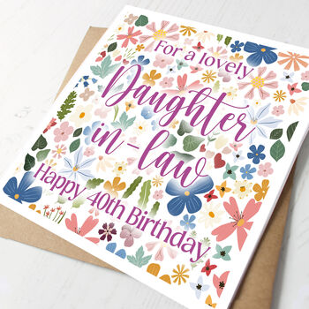 Personalised Birthday Card For Daughter In Law, 3 of 3