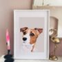 Personalised Pet Dog Portrait Print, thumbnail 3 of 10