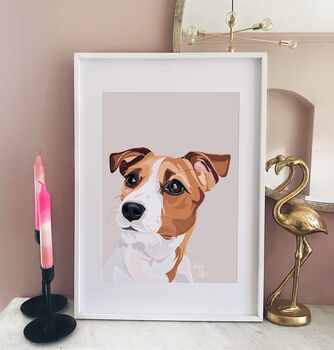 Personalised Pet Dog Portrait Print, 3 of 10
