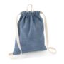 Personalised Cotton Denim Drawstring Bag Backpack, thumbnail 2 of 10