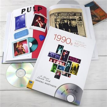 90's Music Decade Personalised Gift Music Lover Book, 4 of 9