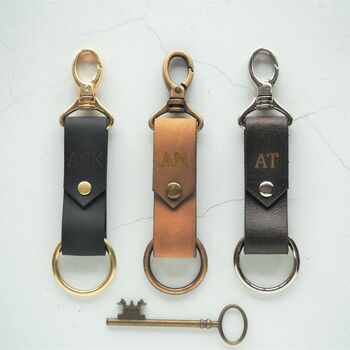 Customised Leather Key Fob By HÔRD | notonthehighstreet.com