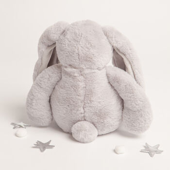 Gift Boxed Grey Soft Plush Bunny Toy, 5 of 5