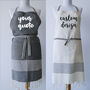 Personalised Cotton Apron And Tea Towels, Eid Gift, thumbnail 3 of 9