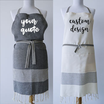 Personalised Cotton Apron And Tea Towels, Eid Gift, 3 of 9