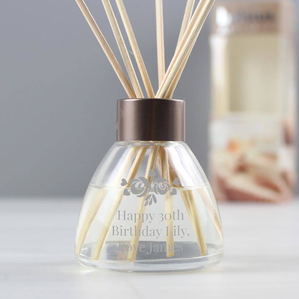 personalised diffuser, vintage rose by rocket and fox