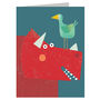 Mini Triceratops Dinosaur Card, thumbnail 3 of 5