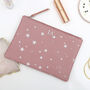 Personalised Luxury Star Leather Clutch Bag, thumbnail 1 of 4