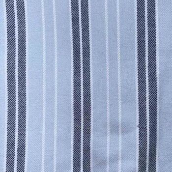 Men's 'Brighton Blue' Stripe Brushed Cotton Nightshirt, 4 of 4