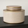 Ginger Jar Pot Bronkhorst Beige Gold Porcelain, thumbnail 6 of 6