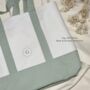 Personalised Linen Tote Bag With Optional Insert, thumbnail 2 of 4