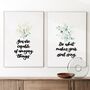 Inspirational Quote Set Of Two Prints Watercolour Gold, thumbnail 1 of 7