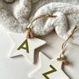 Personalised Initial Star Bauble Decoration, thumbnail 2 of 4