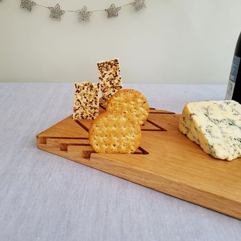 Engraved Oak Cheese And Cracker Board, 3 of 10