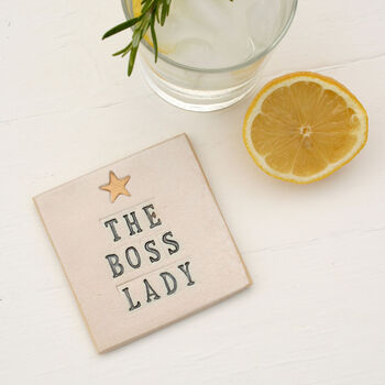 The Boss Lady Ceramic Coaster, 3 of 4