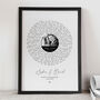 Personalised Song Lyrics Print, Anniversary Song Gift, thumbnail 3 of 7