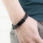 Personalised Men’s Black Rune Duo Bracelet, thumbnail 8 of 12