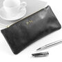 Monogrammed Luxury Leather Pencil Case, thumbnail 1 of 12