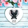 Personalised Gothic Crow Couple Love Decoration, thumbnail 2 of 2