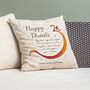 Personalised Diwali Om Symbol Cushion Cover, thumbnail 1 of 5