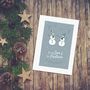 'To My Son And His Partner' Christmas Card, Reindeer, thumbnail 5 of 10