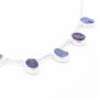 Amethyst And Tanzanite Sterling Silver Ladies Necklace, thumbnail 3 of 5