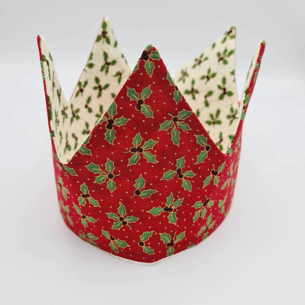 Reversible Reusable Christmas Cracker Crown By Knots and Needles