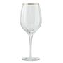 Pair Of Gold Rimmed Wine Glasses, thumbnail 1 of 2