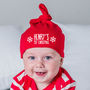 Personalised First Christmas Baby Hat, thumbnail 1 of 1