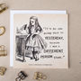 Alice In Wonderland Greetings Card 'Yesterday', thumbnail 1 of 1