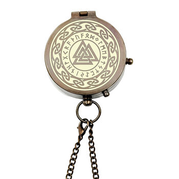 Personalised Celtic Knot Compass With Leather Case, 9 of 12