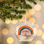 Personalised Rainbow Glass Dome Bauble, thumbnail 3 of 7