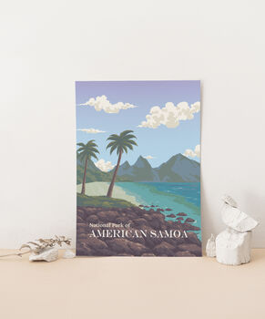 National Park Of American Samoa Travel Poster Art Print, 2 of 8