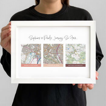 Your Favourite Locations Personalised Map Print, 3 of 10