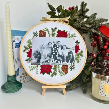 Christmas Photo Frame Embroidery Kit, 3 of 5