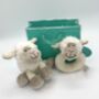 Mini White Sheep And Matching Rattle, Gift Bag, thumbnail 6 of 8