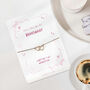 Bridesmaid Proposal Gift Will You Be My Bridesmaid Pink Bow Card Bracelet Gift, thumbnail 5 of 9