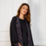 Leopard Print And Black Reversible Kimono, thumbnail 4 of 10