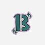 Taylor Swift Glittery 13 Sticker, thumbnail 1 of 2