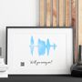 Listen To Your Recorded Message Sound Wave Print, thumbnail 4 of 6