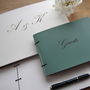Large Engraved Leather Guest Book, thumbnail 8 of 12