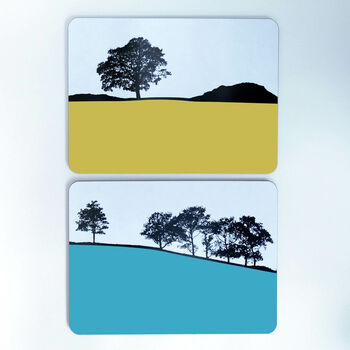 Landscape Tablemat Set. Box Set Of Six Designs. Set Two, 2 of 5
