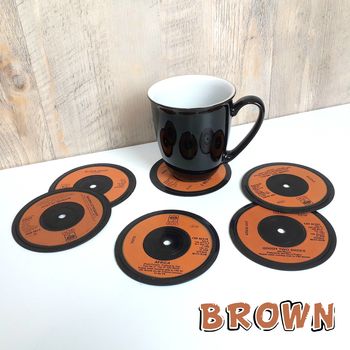Set Of Six Record Coasters, 5 of 7