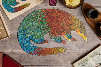 Pangolin Wooden Jigsaw Puzzle For Adults 50x24.5cm, 11 of 12