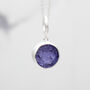 Tanzanite Silver Bracelet, Pendant And Earrings Set, thumbnail 5 of 6