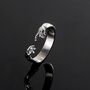 Hand Of God Gold Creation Of Adam Band Ring Mens Ring, thumbnail 7 of 12