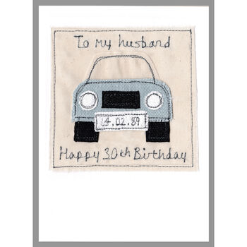 Personalised Car 40th Birthday Card For Him, 6 of 11