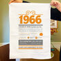 Personalised 60th Birthday Gift Microfibre Tea Towel, thumbnail 2 of 9
